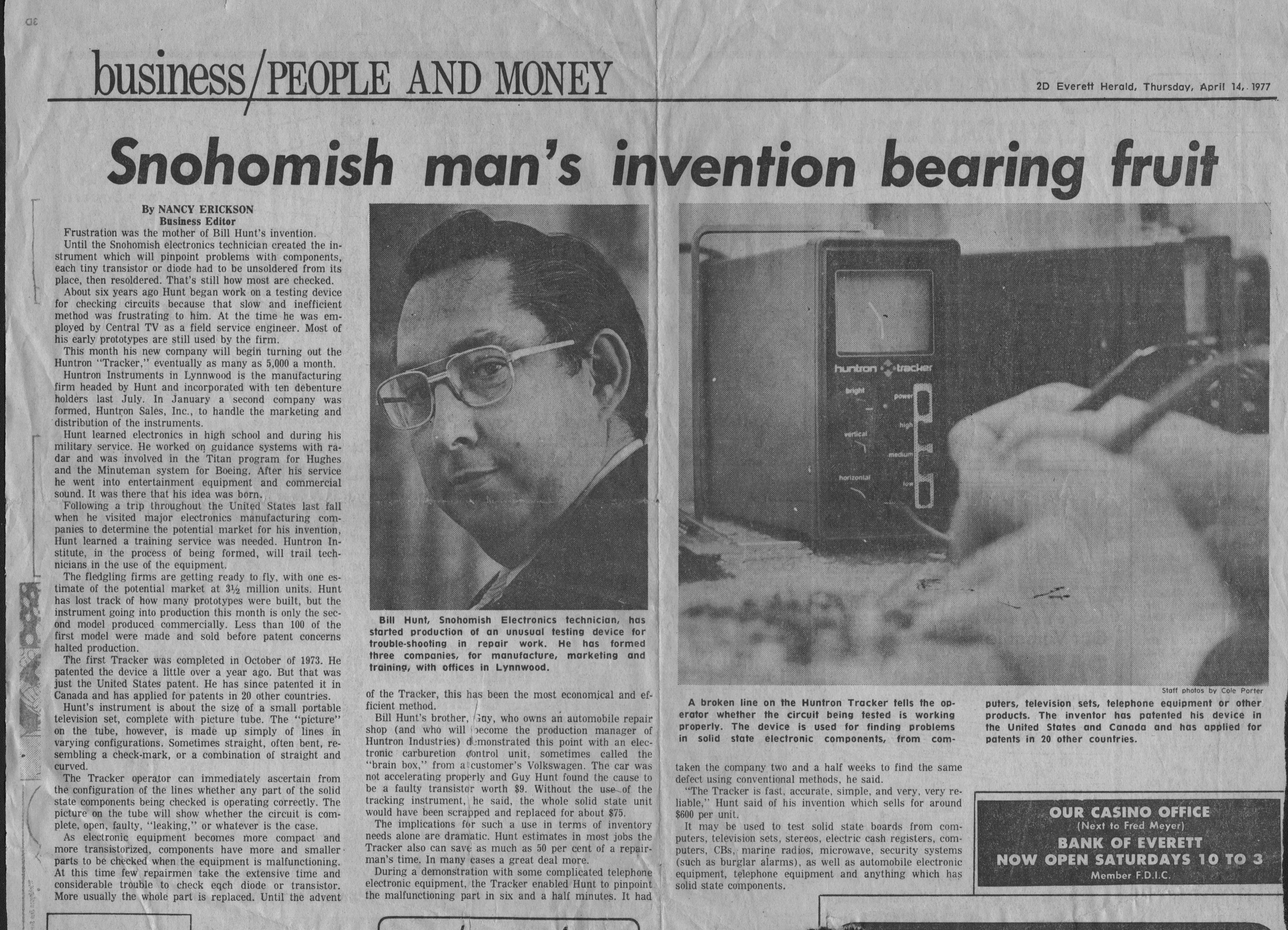 Bill Hunt Article