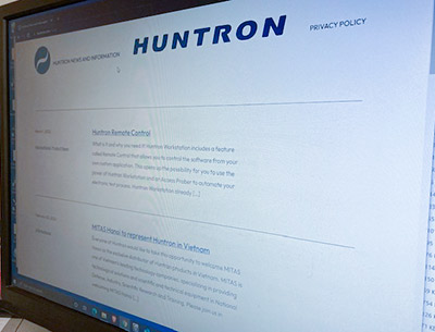 huntron news on screen
